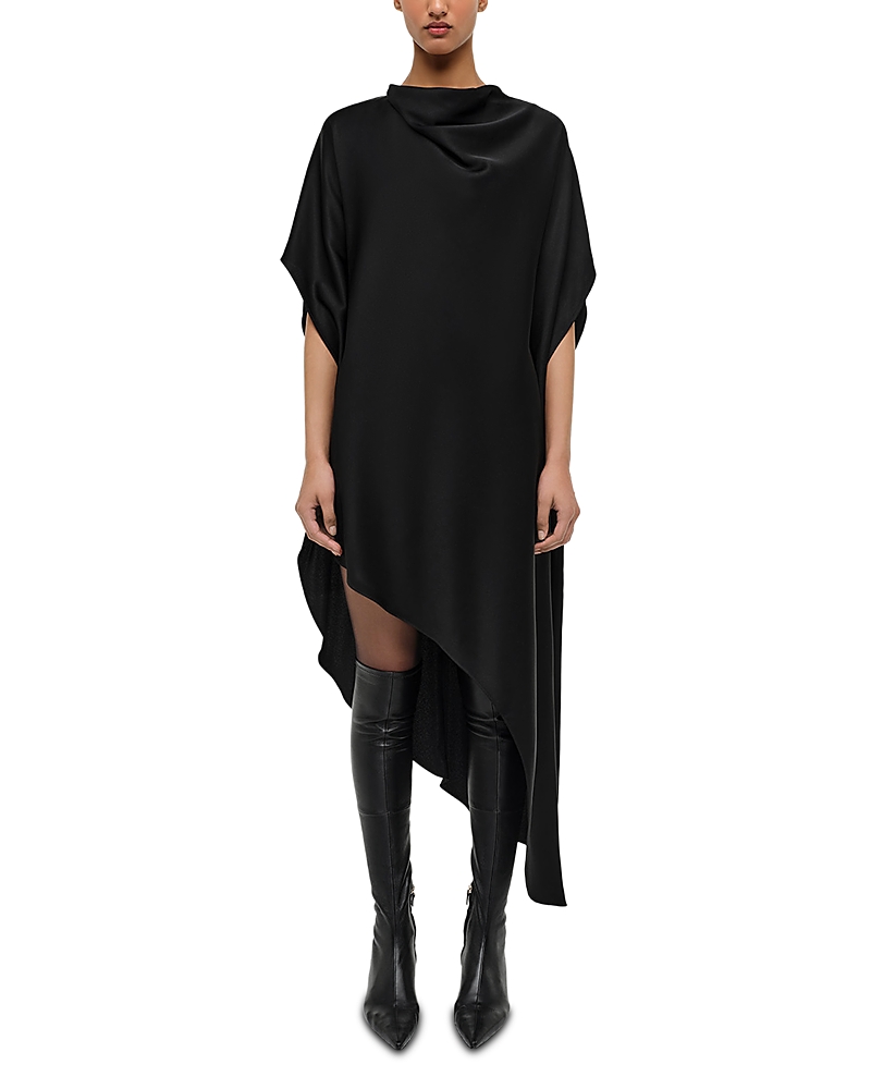 Simkhai Sadia Satin Mini Cape Dress