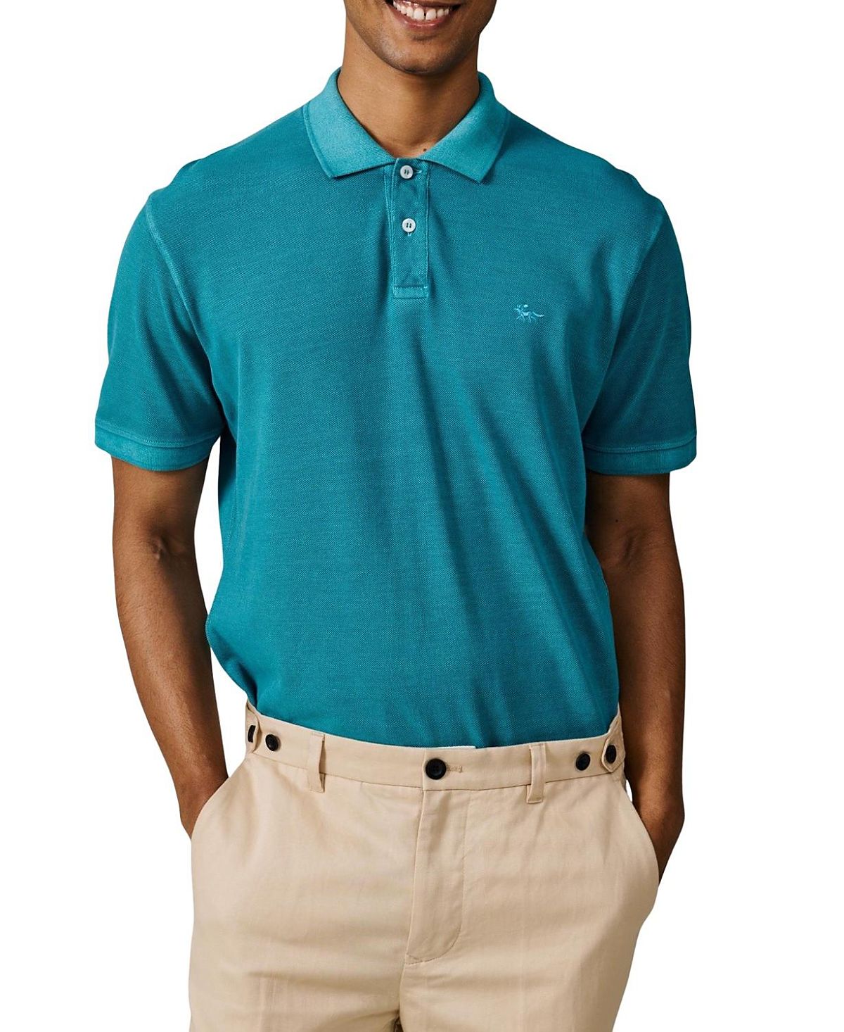 Aubin Lusby Short Sleeve Pique Polo Shirt