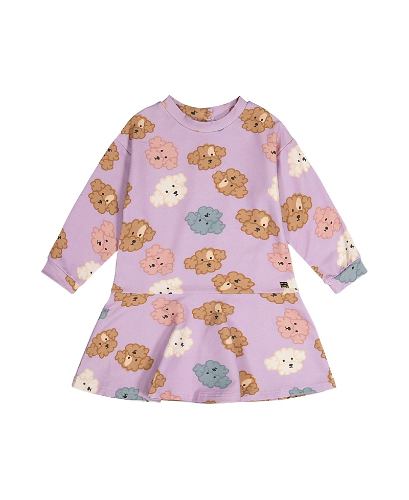 Deux par Deux Girls' French Terry Drop Waist Flowy Skirt Dress - Big Kid