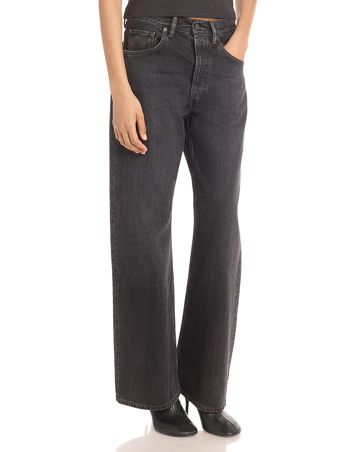 Acne Studios 2021F Mid Rise Wide Leg Jeans