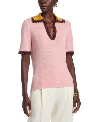 Cotton Cashmere Picket Polo Shirt