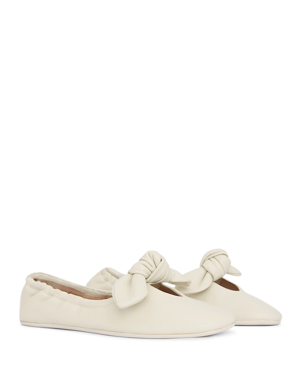Women's Carousel Leather Bow Ballet Flats