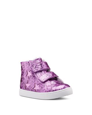 Girls' Dazee-T Glitter High Top Sneakers – Toddler