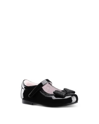 Girls' Jillzee-T Glitter Bow Mary Janes – Toddler