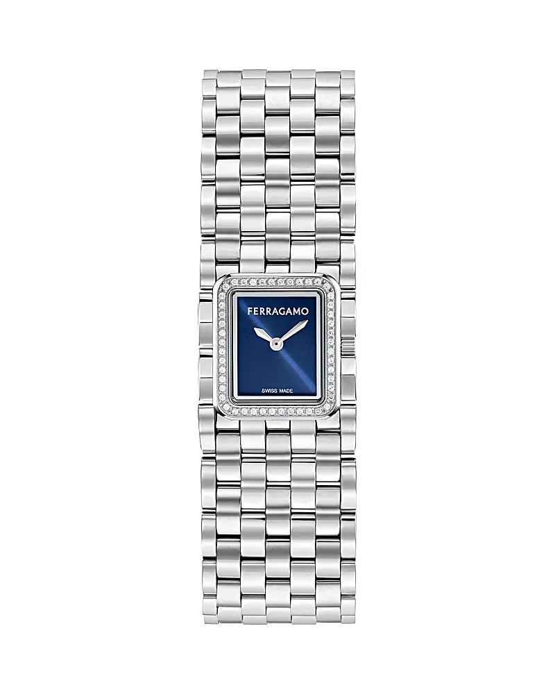 Ferragamo Manchette Diamond Watch, 19mm x 22mm