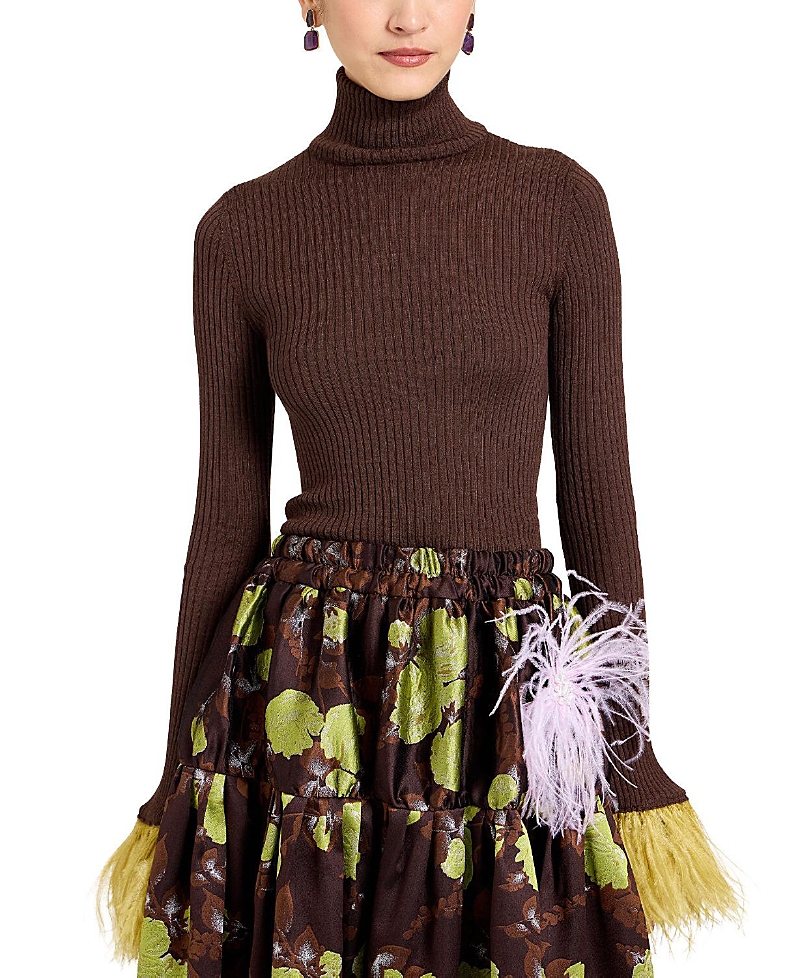 La Doublej High Kick Top (With Feathers)