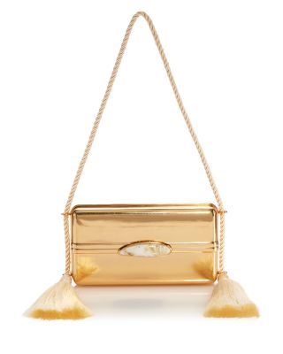 Roma Leather & Aluminum Shoulder Bag