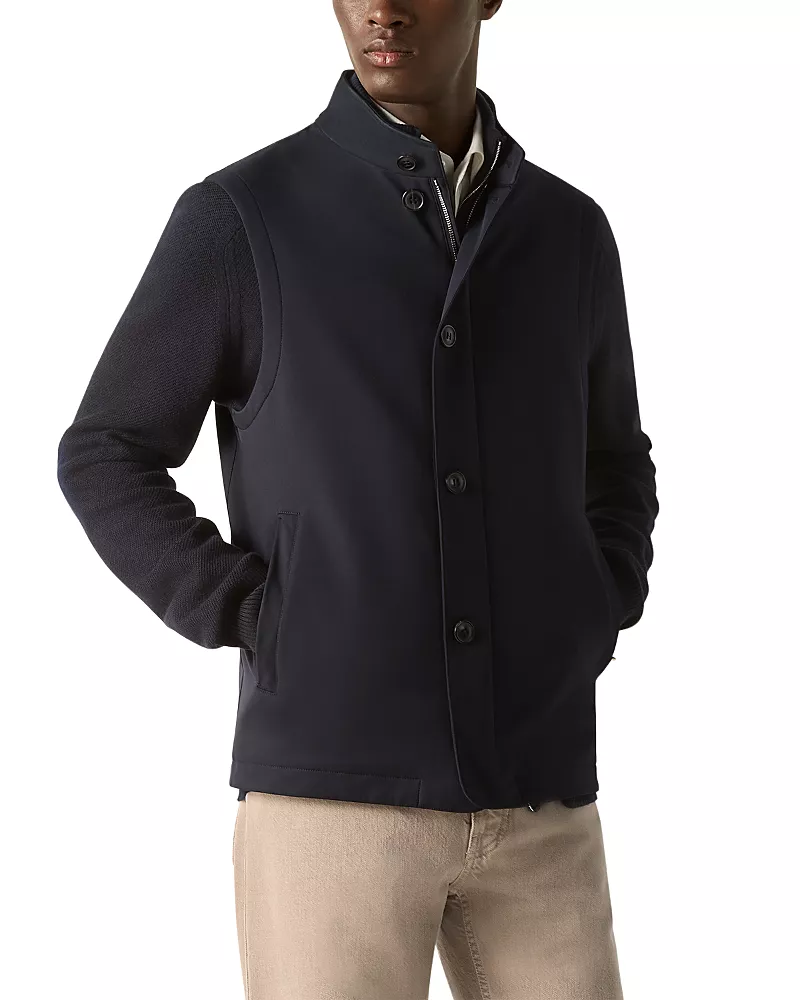 Zegna Microfiber Motorin Button Vest