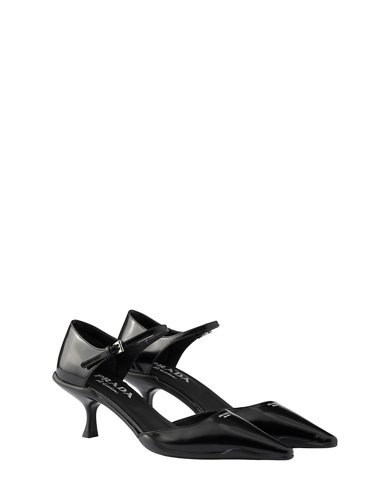Prada Women's Brushed Leather D'Orsay Pumps