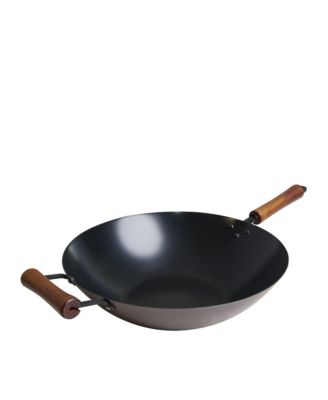  Carbon Steel Ceramic Nonstick Wok, 24.25" L x 14" W x 4.9" H