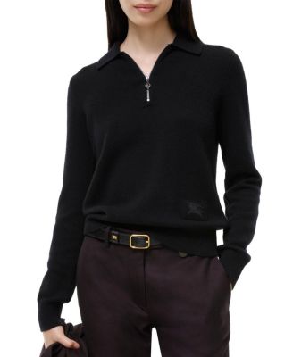  Long-sleeve Cashmere Polo Shirt