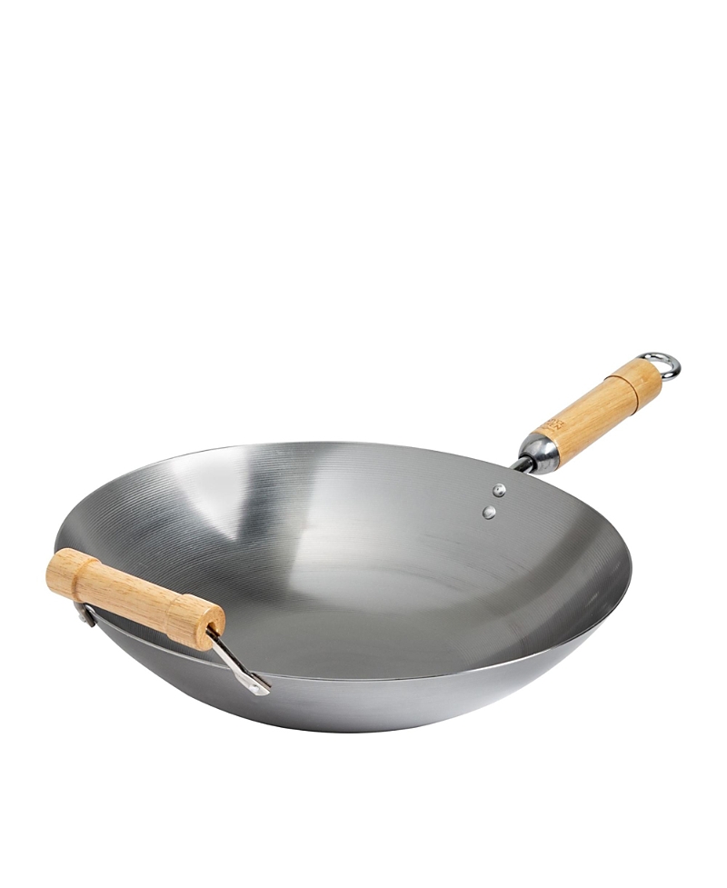 Photos - Stockpot Joyce Chen Round Bottom Carbon Steel Wok with Birch Handles, 23 L x 14 W x 5.5 H 37-A8E4-39E4B97535FC