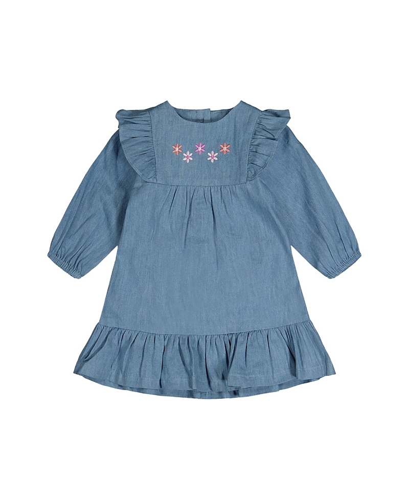 Deux par Deux Girls' Chambray Dress Denim - Baby