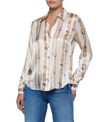Tyler Silk Long Sleeve Blouse