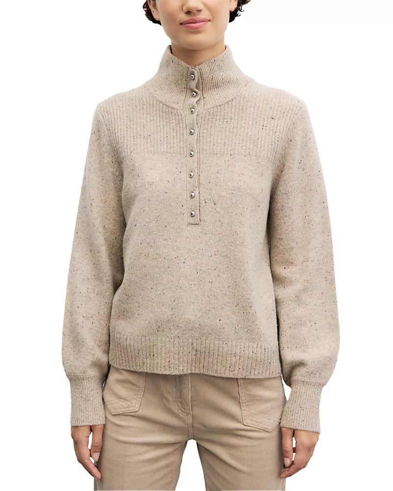 Gerard Darel Ryana Wool Mock Neck Sweater