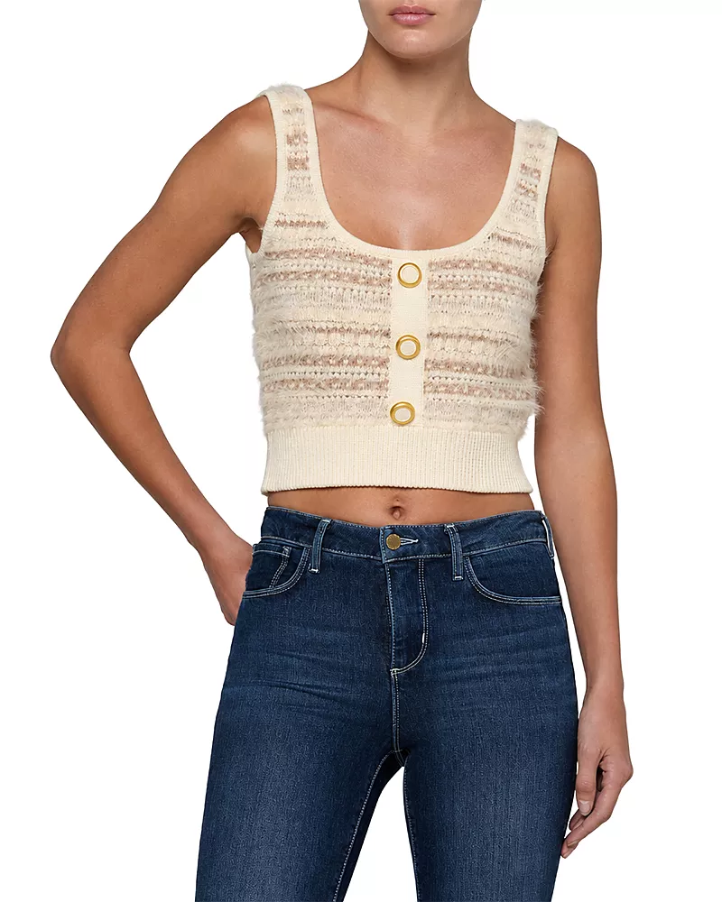 L'Agence Galene Mixed Stitch Tank Top