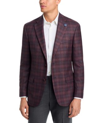 New York Fit Tonal Plaid Wool Sport Coat