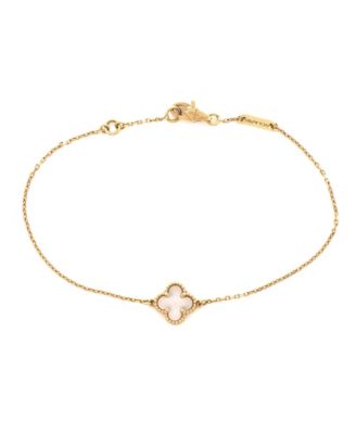 Sweet Alhambra Bracelet 18K Gold and Mother of Pearl