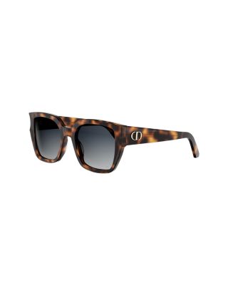 DiorGlow Square Sunglasses, 53mm
