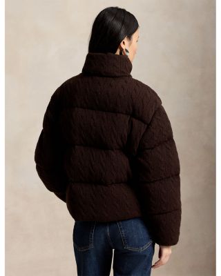 Cable Wool & Cashmere Puffer Jacket - thumbnail 3