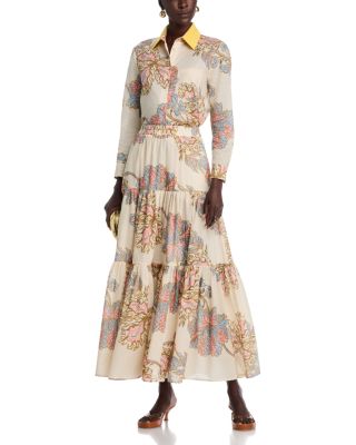Printed Boy Shirt & Big Skirt