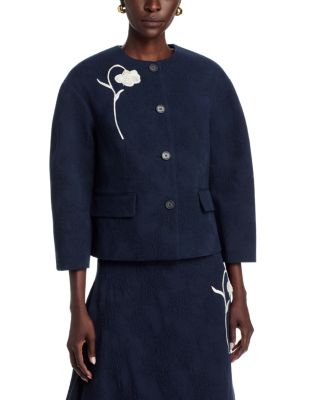 Flower Jacquard Jacket