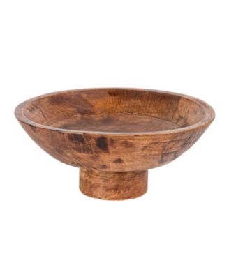  Mango Wood Footed Bowl