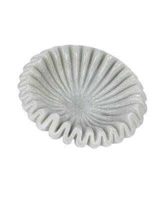  Round Marble Pleated Dish