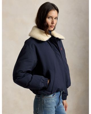 High-Pile-Collar Down Puffer Jacket - thumbnail 8