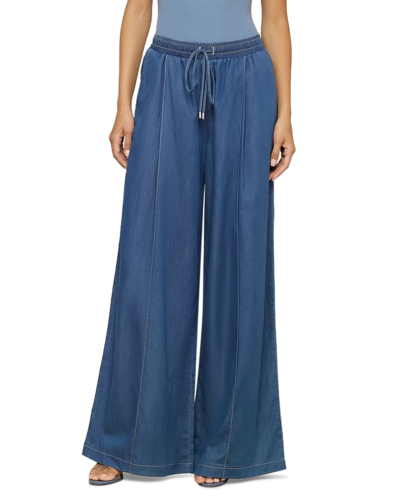 L'Agence Connie High Rise Drawstring Trouser Jeans in Cherokee