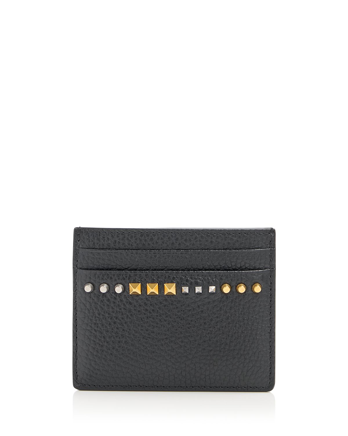 Valentino Garavani Rockstud Leather Card Case