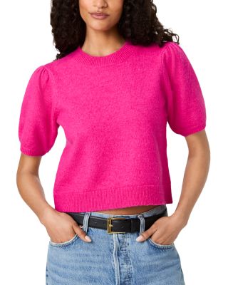 Yulia Knit Puff Sleeve Top