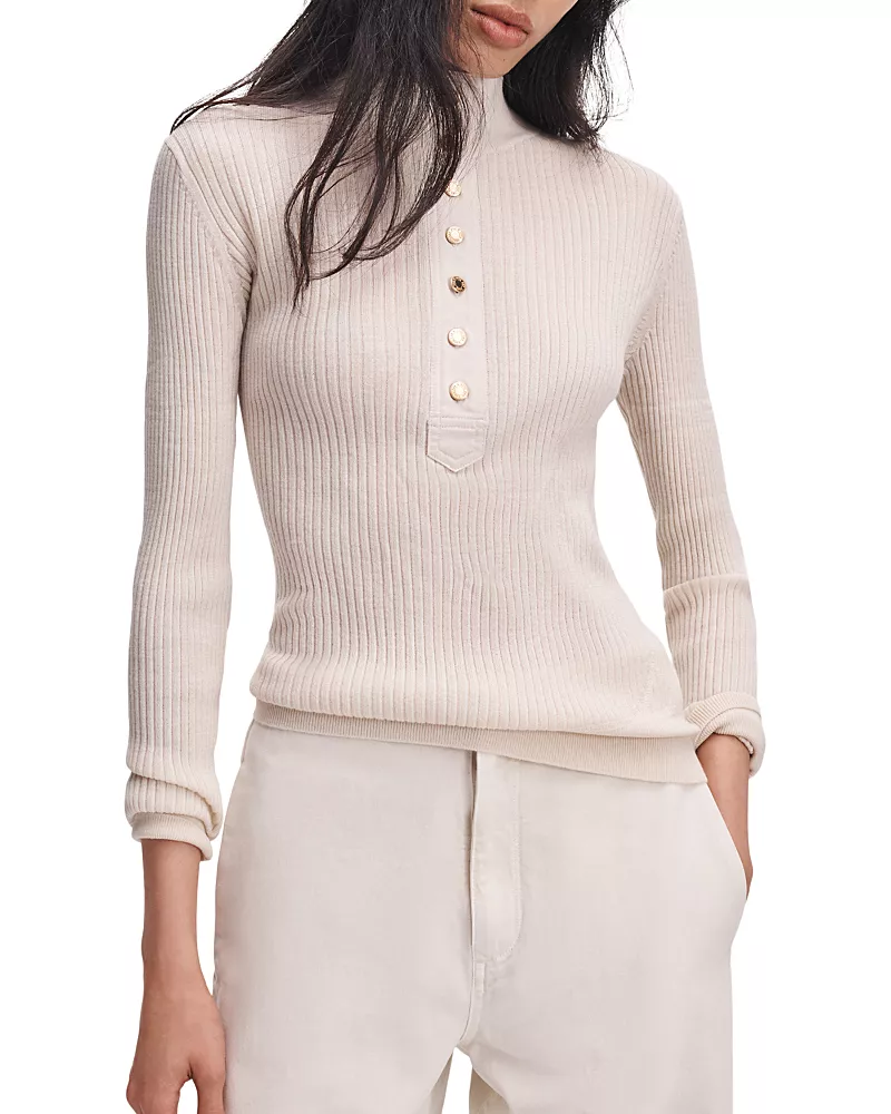 rag & bone Lucy Henley Stand Collar Sweater