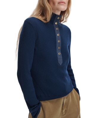 Lucy Henley Stand Collar Sweater