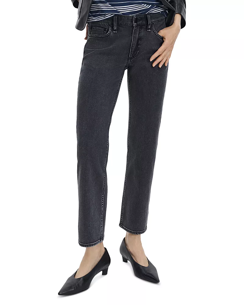 rag & bone Harlow Low Rise Ankle Straight Jeans in Angela
