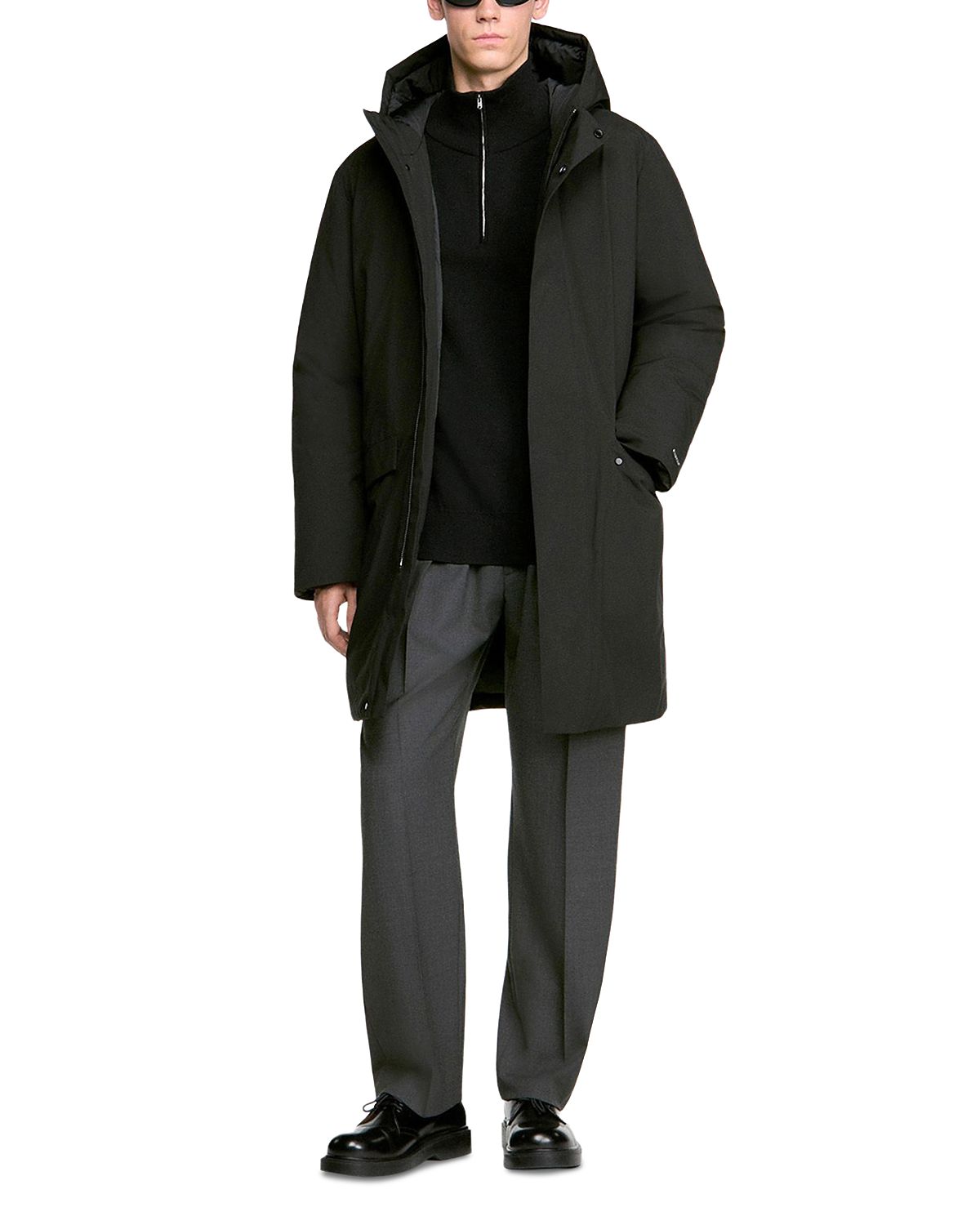 Sandro Scooter Hooded Parka