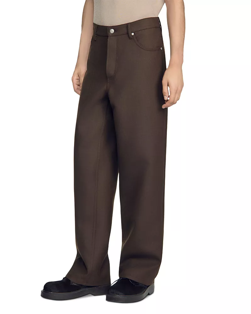 Sandro Baggy Five Pocket Trousers