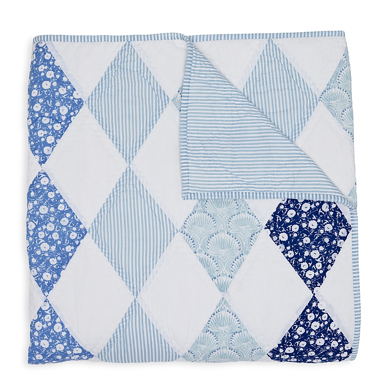John Robshaw Namit Azure Quilt, Queen In Blue