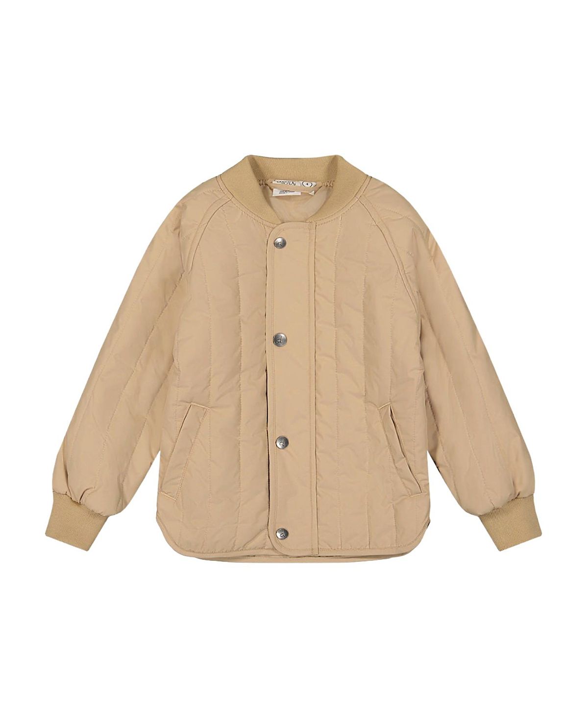 Deux par Deux Unisex Quilted Raglan Sleeve Zip Pocket Jacket - Little Kid