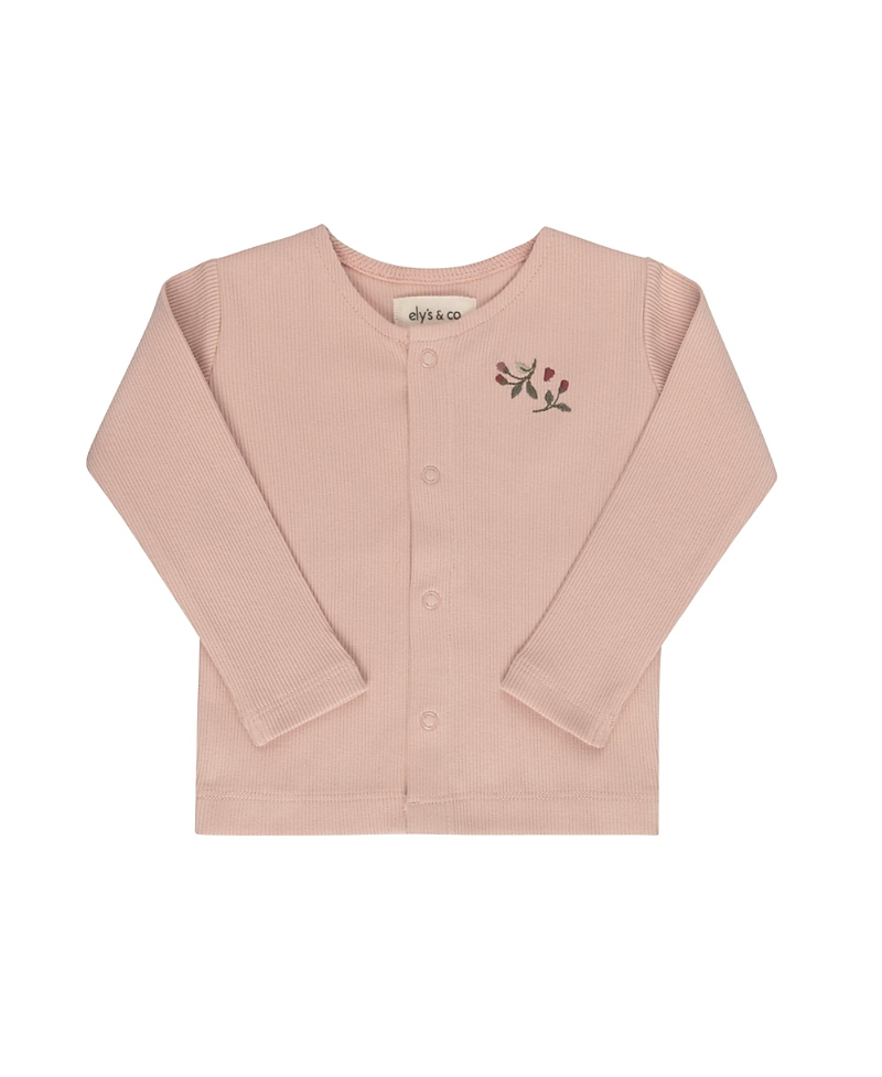 Ely's & Co. Unisex Embroidered Collection Cardigan - Baby, Little Kid In Pink
