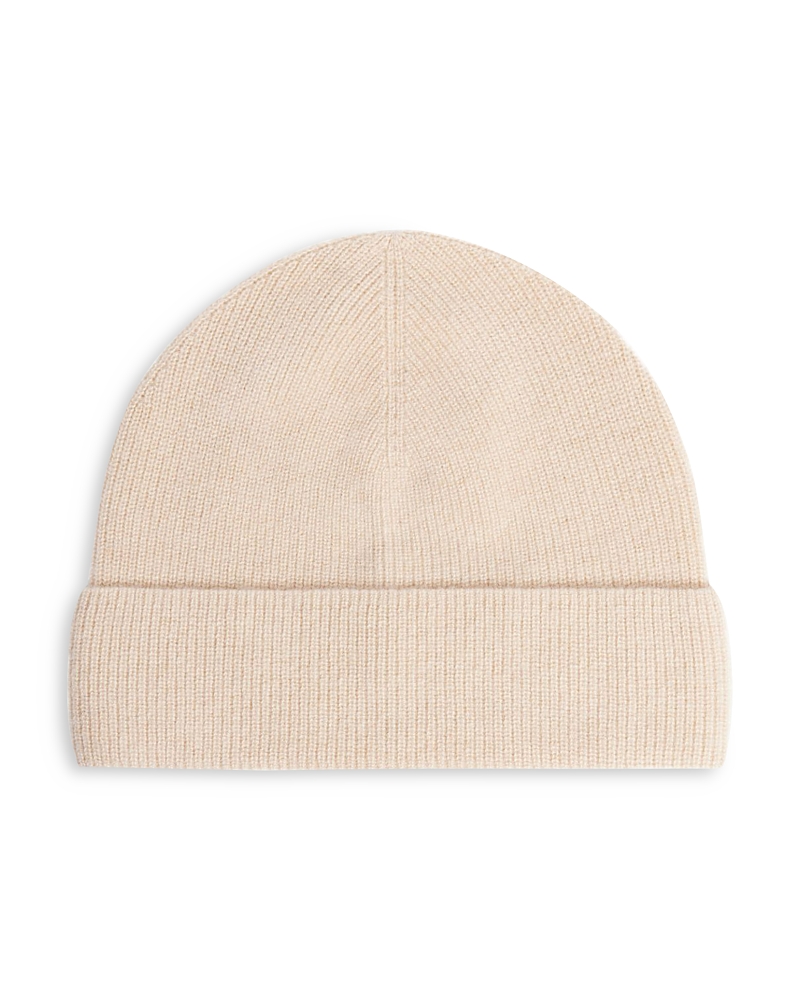 Sandro Cashmere Ribbed Turn Up Beanie