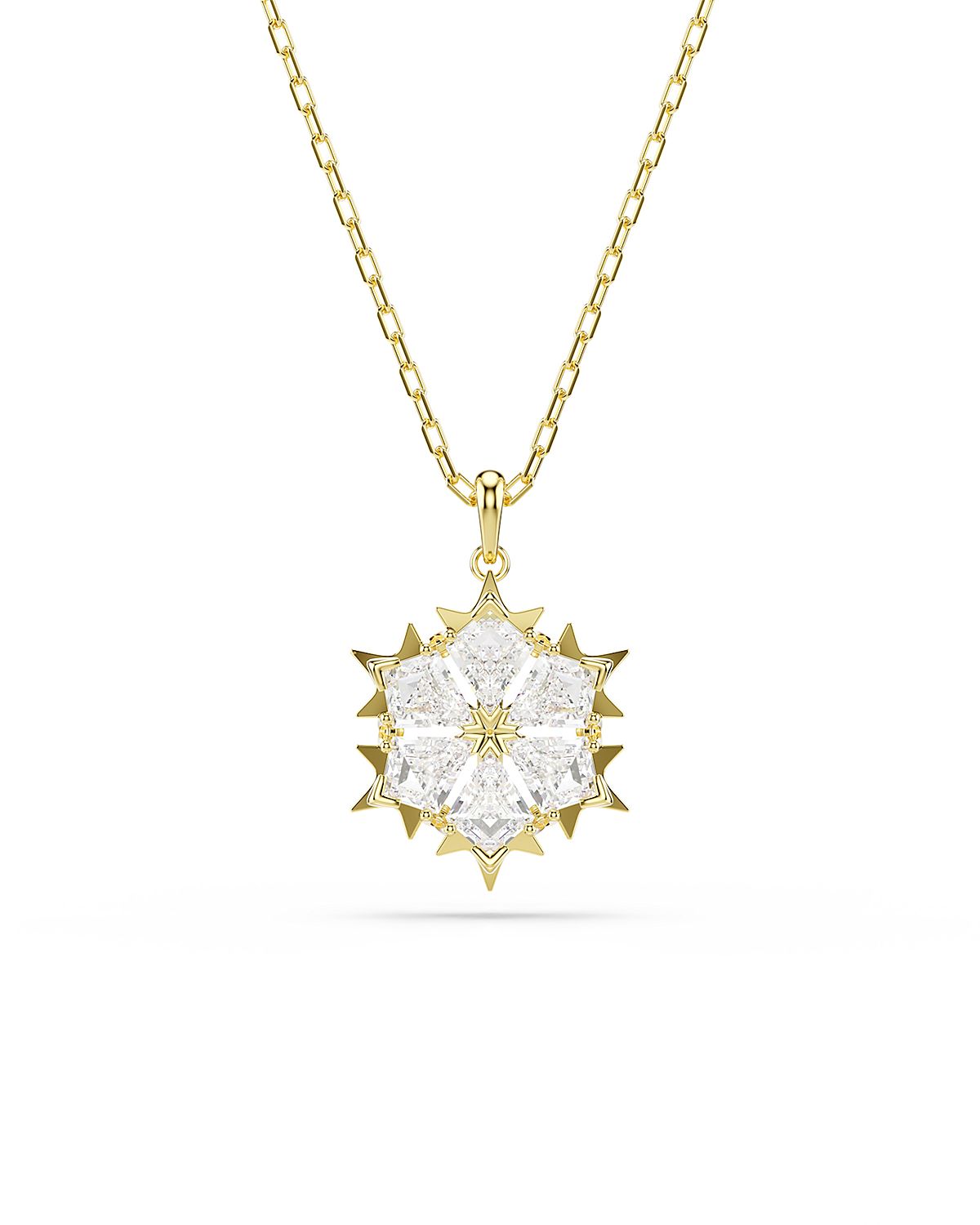 Swarovski Magic Stone Cluster Pendant Necklace, 14.87-17.75