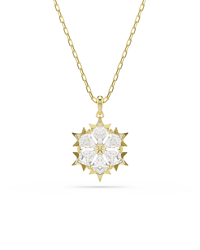 Swarovski Magic Stone Cluster Pendant Necklace, 14.87-17.75