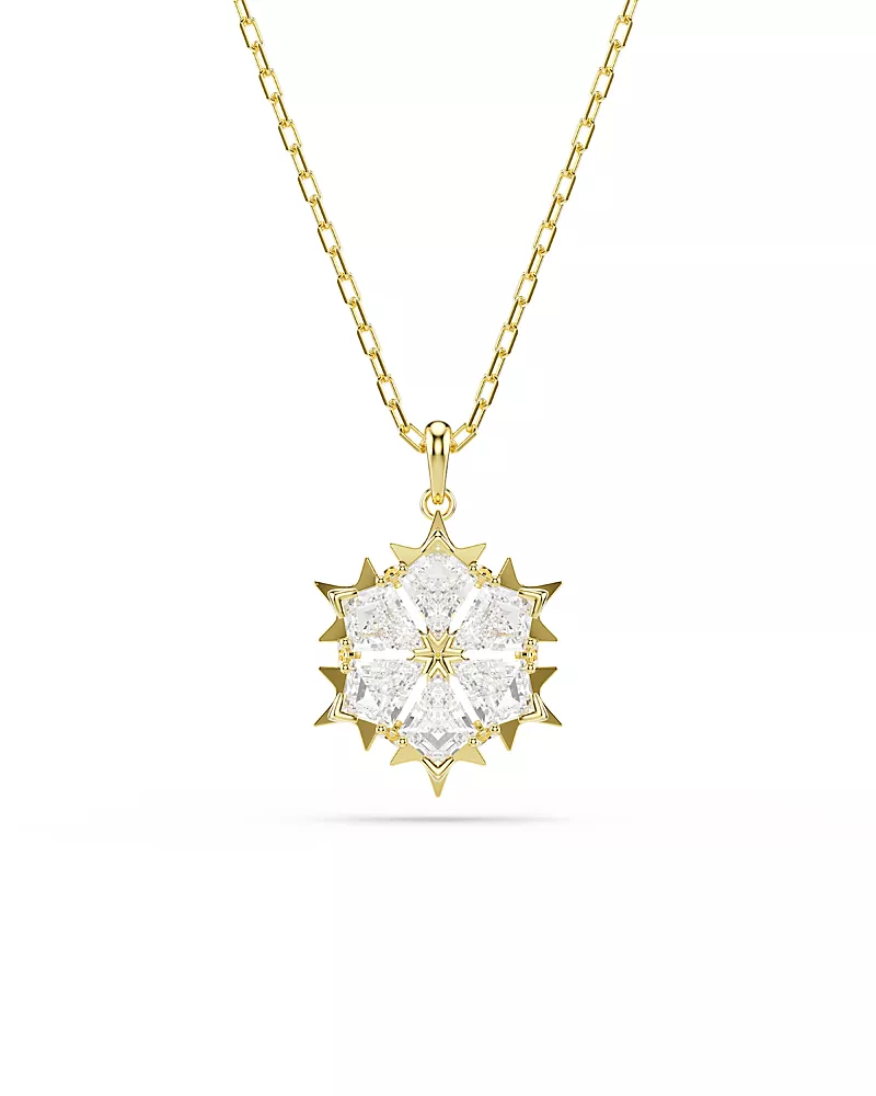 Swarovski Magic Stone Cluster Pendant Necklace, 14.87-17.75