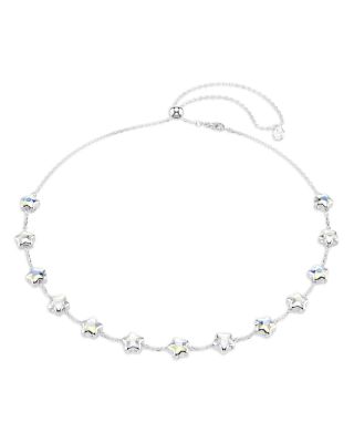 Chroma Crystal Star Charm Adjustable Collar Necklace, 14.87-18.87" 