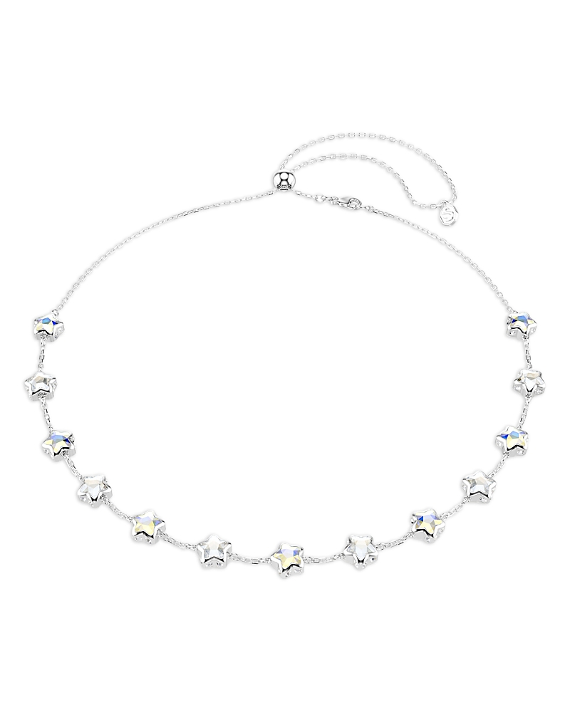 Swarovski Chroma Crystal Star Charm Adjustable Collar Necklace, 14.87-18.87
