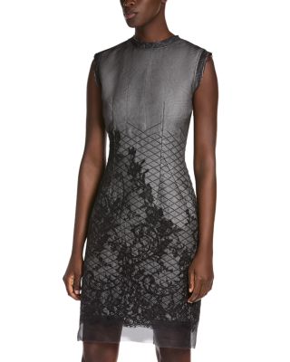 Embroidered Sleeveless Sheath Dress
