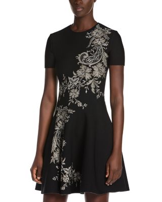 Saraband Lace Flared Mini Dress