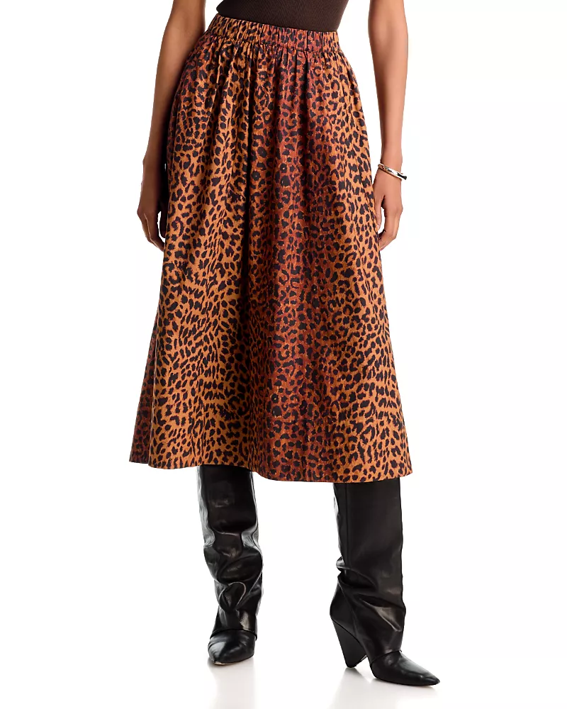 Xirena Gwynn Cotton Midi Skirt