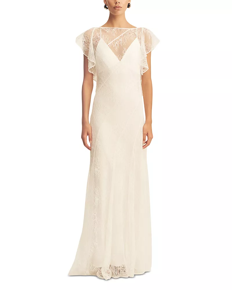 Shona Joy Labyrinth Lace Panel Maxi Dress